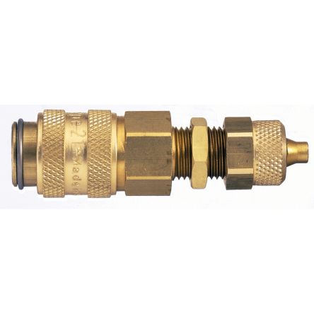 Legris Nickel Plated Brass Male Pneumatic Quick Connect Coupling, 16mm Male Thread [21KAKS06MPN]; 283-1309