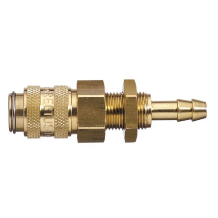 Legris Nickel Plated Brass Female Pneumatic Quick Connect Coupling, 16mm Female Thread [21KATS06MPN]; 283-1312