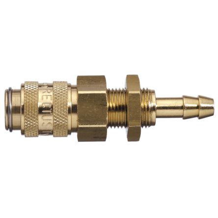 Legris Nickel Plated Brass Female Pneumatic Quick Connect Coupling, 16mm Female Thread [21KBTS08MPN]; 283-1328