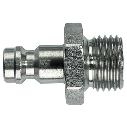 Legris Stainless Steel Male Pneumatic Quick Connect Coupling, 1/8 in Male Male Thread [21SFAW10EXX]; 283-1346