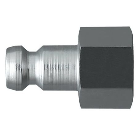 Legris Stainless Steel Female, Male Pneumatic Quick Connect Coupling, 1/4 in Female Hose Barb [21SFIW13EXX]; 283-1352