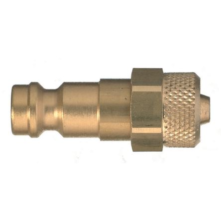 Legris Nickel Plated Brass Female, Male Pneumatic Quick Connect Coupling, 10mm Hose Barb [21SFKO06MXN]; 283-1354