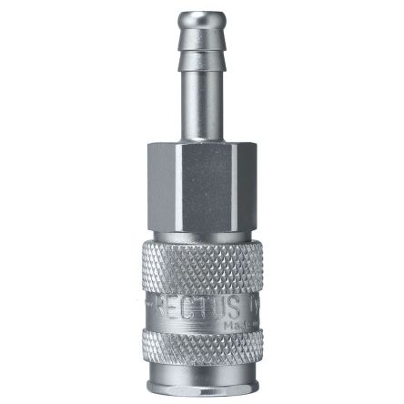 Legris Nickel Plated Brass Female, Male Pneumatic Quick Connect Coupling, 23mm Hose Barb [23KATF08MPN]; 283-1372