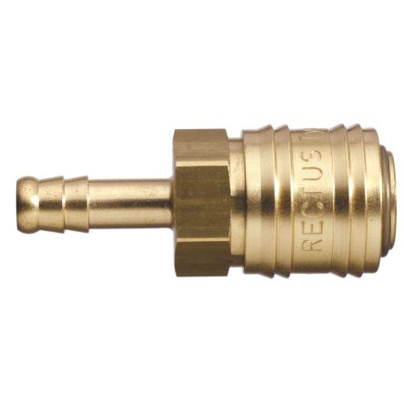 Legris Nickel Plated Brass Female, Male Pneumatic Quick Connect Coupling, 25mm Hose Barb [24KATF08MPN]; 283-1400