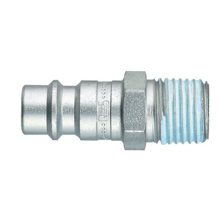 Legris Zinc Plated Steel Female Pneumatic Quick Connect Coupling, BSPT 3/8 in Male Male Thread [25SFAK17SXZ]; 283-1459