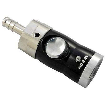 Legris Anodised Aluminium, Nickel Plated Brass Female Pneumatic Quick Connect Coupling, M6 x 1 Female Hose Barb [26KPTF06APX]; 283-1494