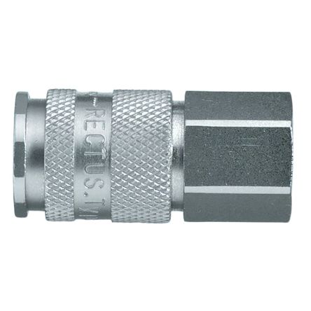 Legris Nickel Plated Brass Female Pneumatic Quick Connect Coupling, 3/4 in Female BSPP 27mm Female Thread [27KAIW26MPN]; 283-1504