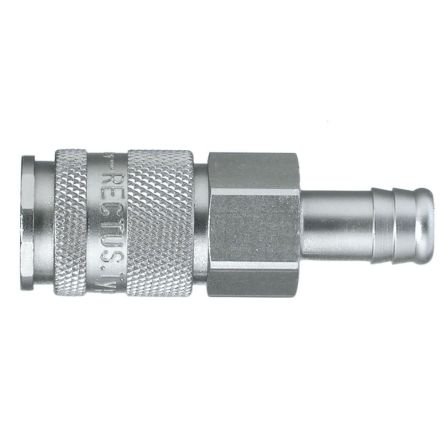 Legris Nickel Plated Brass Female, Male Pneumatic Quick Connect Coupling, 27mm Hose Barb [27KATF13MPN]; 283-1505