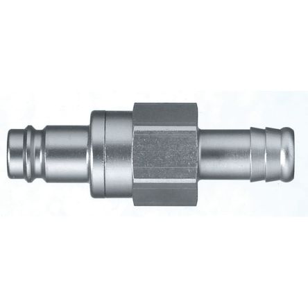 Legris Nickel Plated Brass Female, Male Pneumatic Quick Connect Coupling, Hose Barb [27SBTF13MPN]; 283-1520