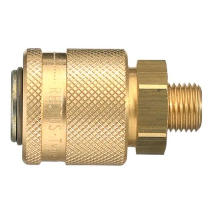 Legris Anodised Aluminium Male Pneumatic Quick Connect Coupling, BSPP 1/4 in Male 30mm Male Thread [30KAAW13SPN]; 283-1538