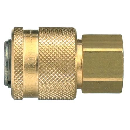 Legris Anodised Aluminium Female Pneumatic Quick Connect Coupling, 3/8 in Female 30mm Female Thread [30KAIW17SPN]; 283-1542