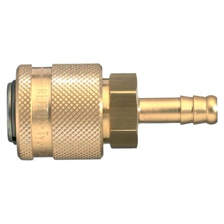 Legris Anodised Aluminium Female, Male Pneumatic Quick Connect Coupling, 30mm Hose Barb [30KATF08SPN]; 283-1544