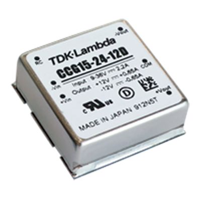 TDK-Lambda CCG 15-30W DC-DC Converter, ±12V dc/ ±0.65A Output, 9 → 36 V dc Input, 15.6W, Board Mount, +85°C Max [CCG15-24-12D]; 283-1754