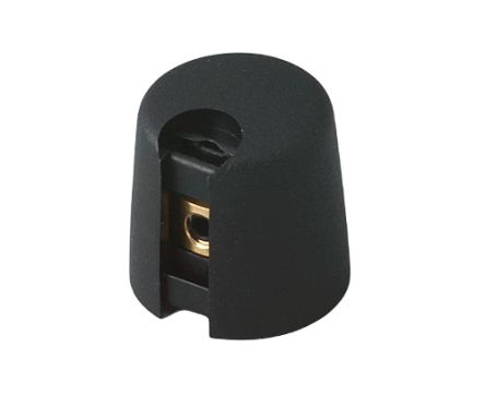OKW 16mm Black Potentiometer Knob for 6mm Shaft Round Shaft, A1016069 [A1016069]; 283-2012