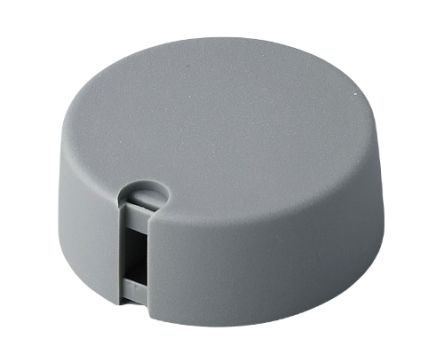 OKW 40mm Grey Potentiometer Knob for 6mm Shaft Round Shaft, A1040068 [A1040068]; 283-2014
