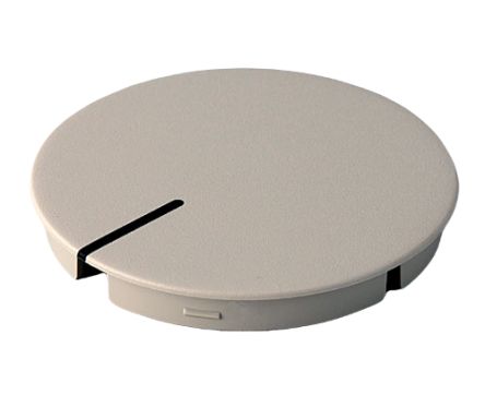 OKW Grey Potentiometer Knob Round Shaft, A4150107 [A4150107]; 283-2072