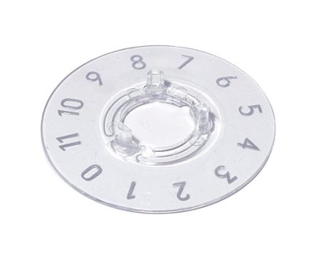 OKW Clear Potentiometer Knob Round Shaft, A4413049 [A4413049]; 283-2075