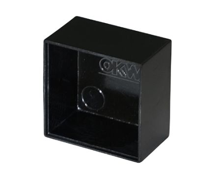 OKW Black PF Potting Box, 25 x 25 x 14.8mm [A8025150]; 283-2084