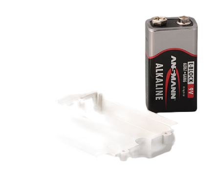 OKW A91 Series Off White ABS Hand Held Case, Integral Battery Compartment, 120 x 65 x 40mm [A9174003]; 283-2113