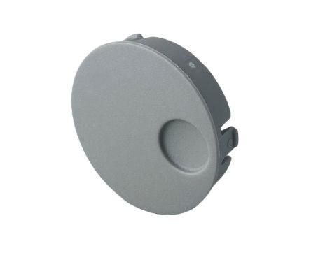 OKW Grey Potentiometer Knob Round Shaft, B8633108 [B8633108]; 283-2144