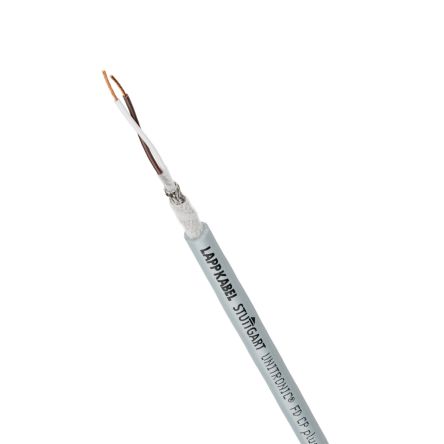 Lapp Data Cable, 2 Cores, 0.34 mm², Screened, 22 AWG, 100m, Data Transfer Cable Cable [11139617]; 283-2164