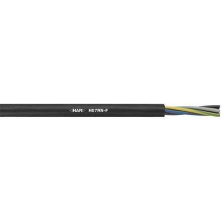 Lapp 16001 Control Cable, 7 Cores, 2.5 mm², Unscreened, 100m, Black Rubber Sheath, 14 AWG [1600152]; 283-2177