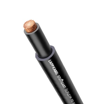 Lapp 26617 Control Cable, 1 Cores, 70 mm², Unscreened, 100m, Black PVC Sheath, 2/0 AWG [26617]; 283-2189