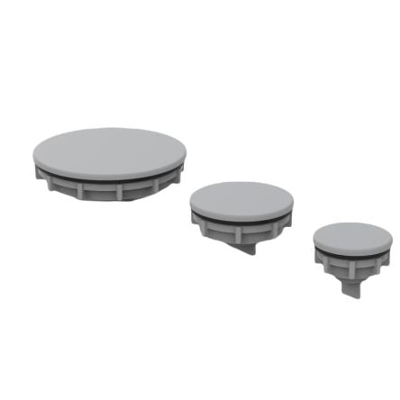nVent HOFFMAN ASPB Series Polyester Seal for Use with Extra Pushbutton Holes, 40 x 22 x 3mm [ASPB05075NM]; 283-2235