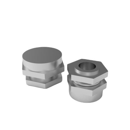 nVent HOFFMAN EXDBDM Series Stainless Steel Draining Plug, 40 x 40 x 25mm [EXDBDM20SS6]; 283-2244