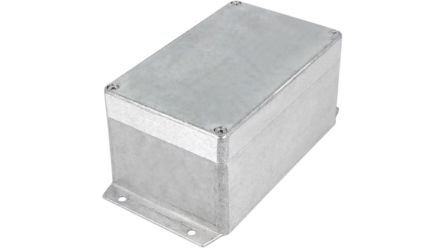 RND RND 455 Series Aluminium Aluminium Alloy Enclosure, IP65, Flanged, Aluminium Lid, 160 x 100 x 81mm [RND 455-00426]; 283-2943