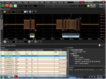 Keysight Technologies Oscilloscope Analysis Oscilloscope Software for Use with Infiniium Series [D9010USBP]; 283-4799