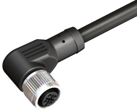 RS PRO Right Angle Female 4 way M12 to Actuator/Sensor Cable, 4m [0]; 283-4870