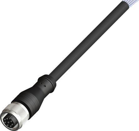 RS PRO Straight Female 8 way M12 to Actuator/Sensor Cable, 6m [0]; 283-4898