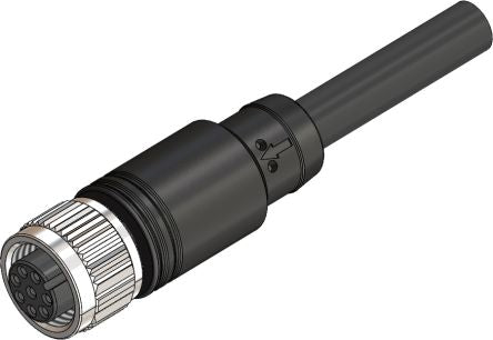 RS PRO Straight Female 8 way M12 to Actuator/Sensor Cable, 30m [0]; 283-4903