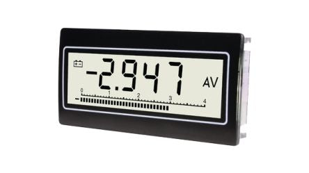 TDE Instruments DPM802 LCD Digital Panel Multi-Function Meter for Current, Voltage, 33mm x 68mm [DPM802-TW]; 283-5747
