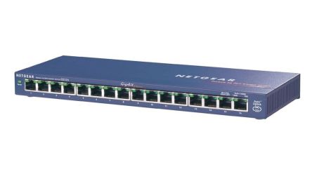 Netgear GS116GE, Unmanaged 16 Port Ethernet Switch [GS116GE]; 283-7423