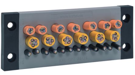 Icotek Polyamide Cable Trunking Frame, 147 x 14 x 58mm, KEL-DPZ [KEL-DPZ 24/16]; 283-7575