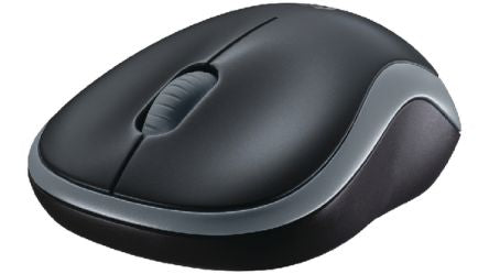 Logitech Wireless Mouse M185 3 Button Wireless Optical Mouse Black/Grey [910-002238]; 283-7949