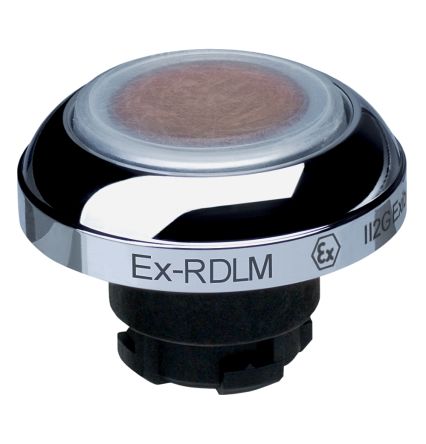 Schmersal EX-RDL Series Orange Illuminated Momentary Push Button Head, 22.3mm Cutout, IECEx [EX-RDLMRT]; 283-8269
