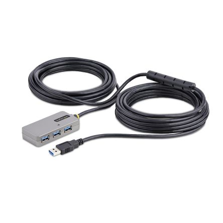 StarTech.com 4 Port USB 3.0 USB A  Hub, AC Adapter Powered, 10.1 x 4 x 1.8cm [U01043-USB-EXTENDER]; 283-8325