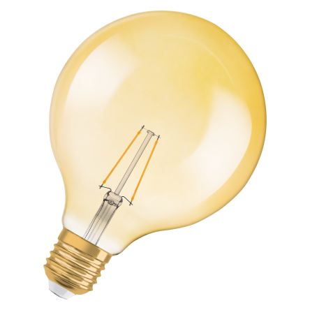 LEDVANCE Vintage 1906 LED E27 LED Bulbs 2.5 W(22W), 2400K, Warm Glow, Ball shape [4058075808980]; 283-8354