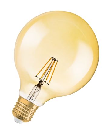 LEDVANCE Vintage 1906 LED E27 LED Bulbs 6.5 W(55W), 2400K, Warm White, Ball shape [4058075808997]; 283-8355