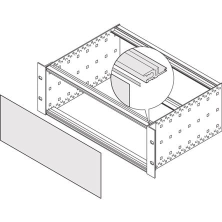 nVent SCHROFF EuropacPRO Series EMC Shielding Kit for Use with Horizontal Rails, 10 Piece(s), 416.56 x 416.3 x 426.72mm [24560-235]; 283-8370