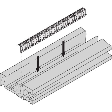 nVent SCHROFF EuropacPRO Series EMC Shielding Kit for Use with Cover Plate, Horizontal Rails, 10 Piece(s), 426.72mm [24560-245]; 283-8372