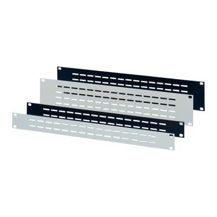 nVent SCHROFF Aluminum (Anodized) Aluminium Front Panel, 1U, 95HP, Ventilated, 483 x 43.6mm [30702-047]; 283-8376