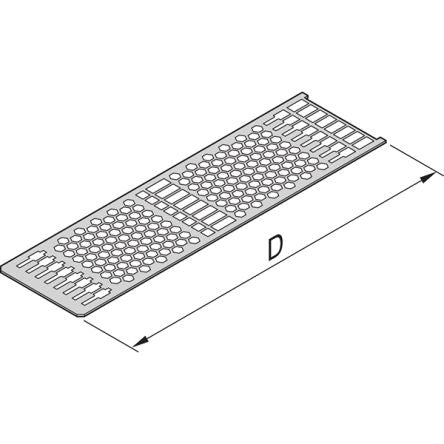 nVent SCHROFF 34812 Series Cover Plate for Use with Side Panels, 10 Piece(s), 167 x 71.12mm [34812-914]; 283-8409