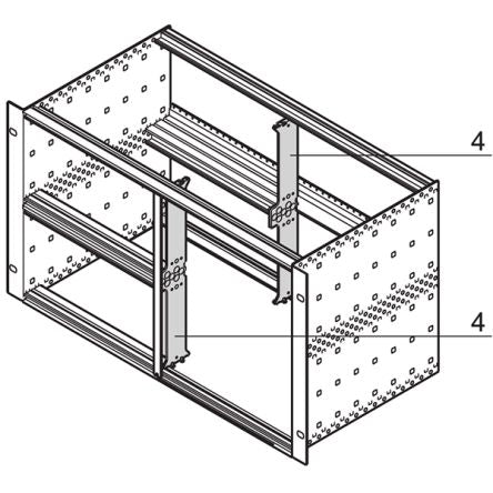 nVent SCHROFF EuropacPRO Series Mounting Kit for Use with Subracks, 266.7mm [64560-010]; 283-8413