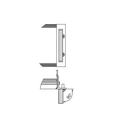 nVent SCHROFF Guide Rail Front Handle for Use with Subracks, 6U [10501-008]; 283-9176