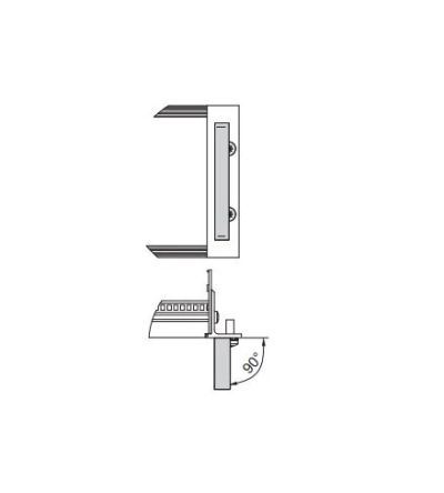 nVent SCHROFF Guide Rail Front Handle for Use with Subracks, 4U [10501-018]; 283-9177