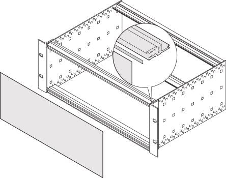 nVent SCHROFF Guide Rail EMC Shielding Kit for Use with Front Or Rear Panel [24560-231]; 283-9192